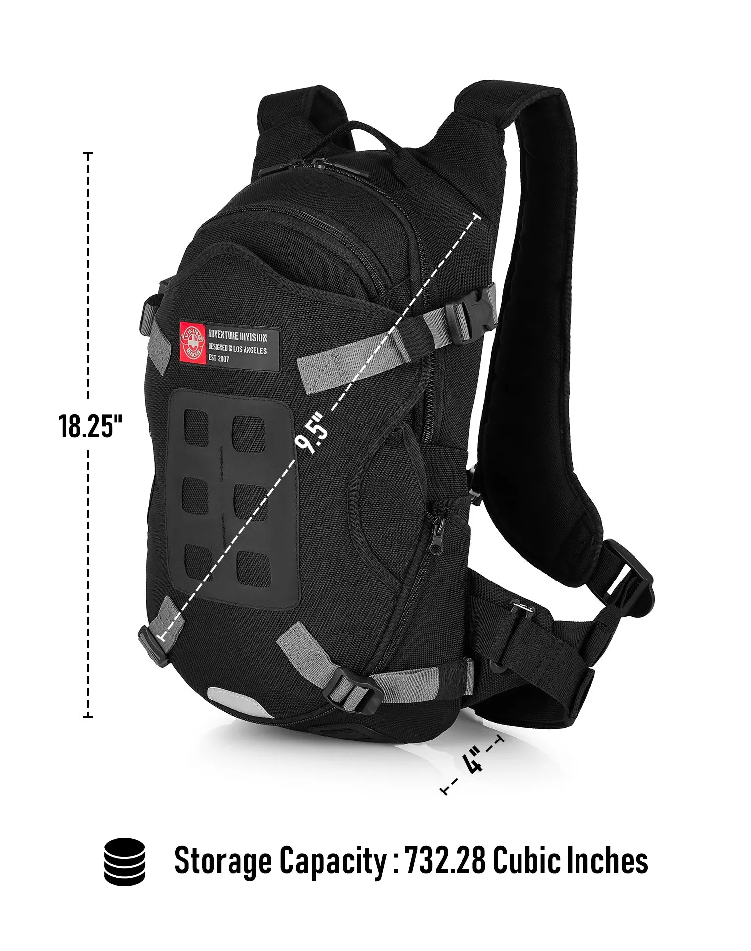 12L - Explorer Kawasaki Adventure Touring Backpack