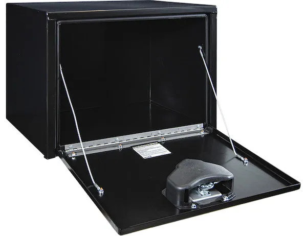 1702300 - BLACK STEEL UNDERBODY TRUCK TOOL BOX WITH T-LATCH