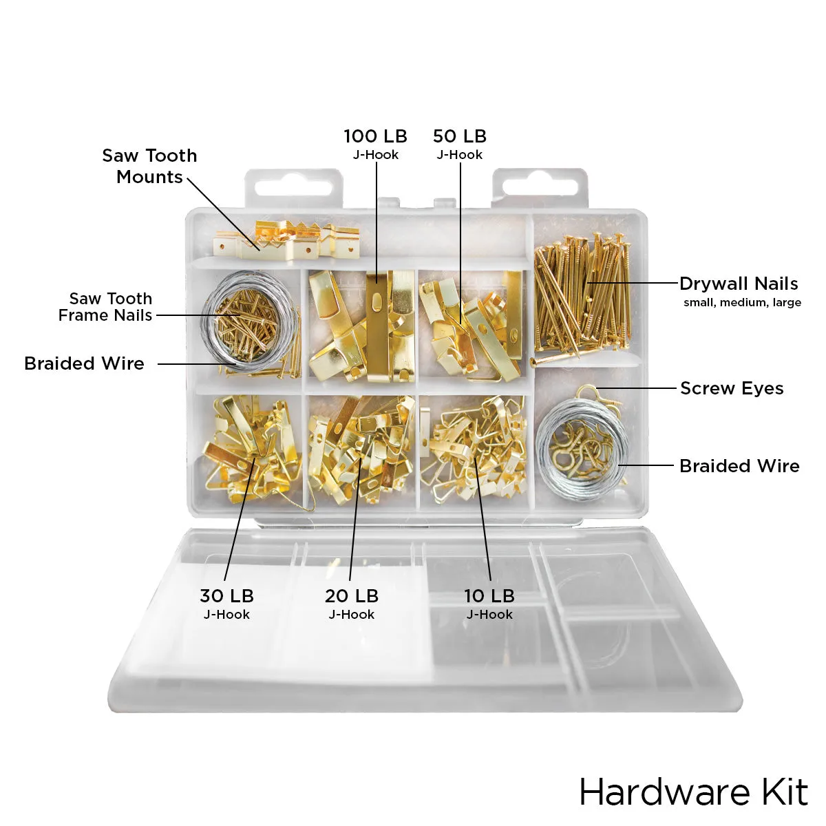 206 Piece Hanging Hardware Kit