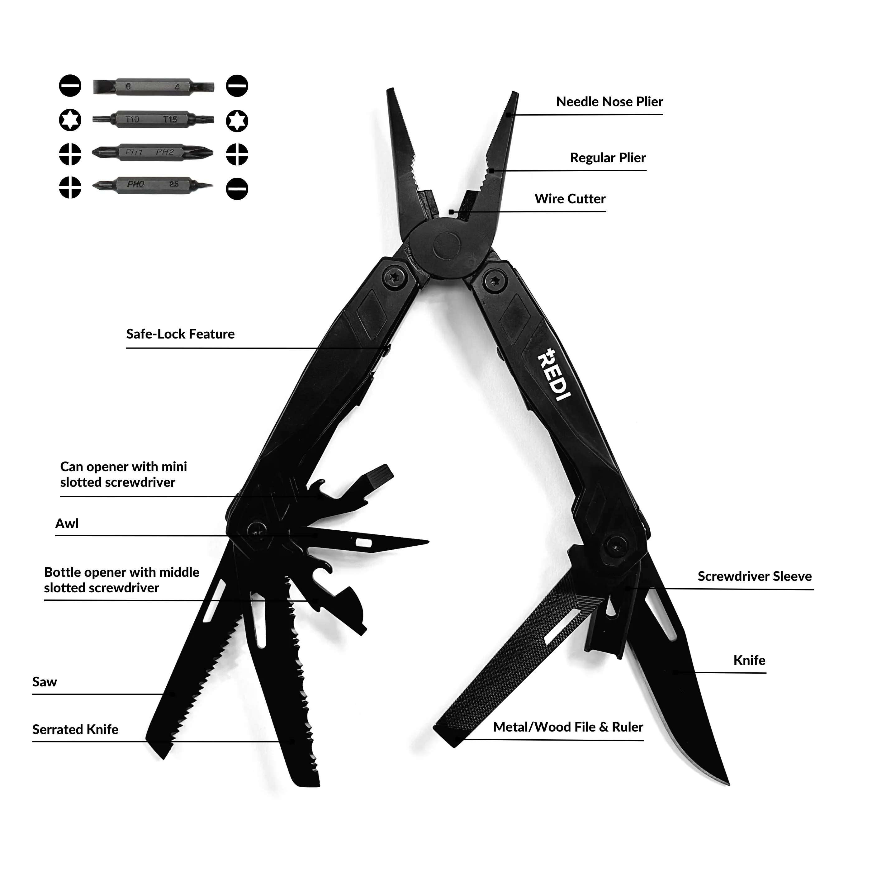 21-in-1 Stainless Steel Multi-Tool