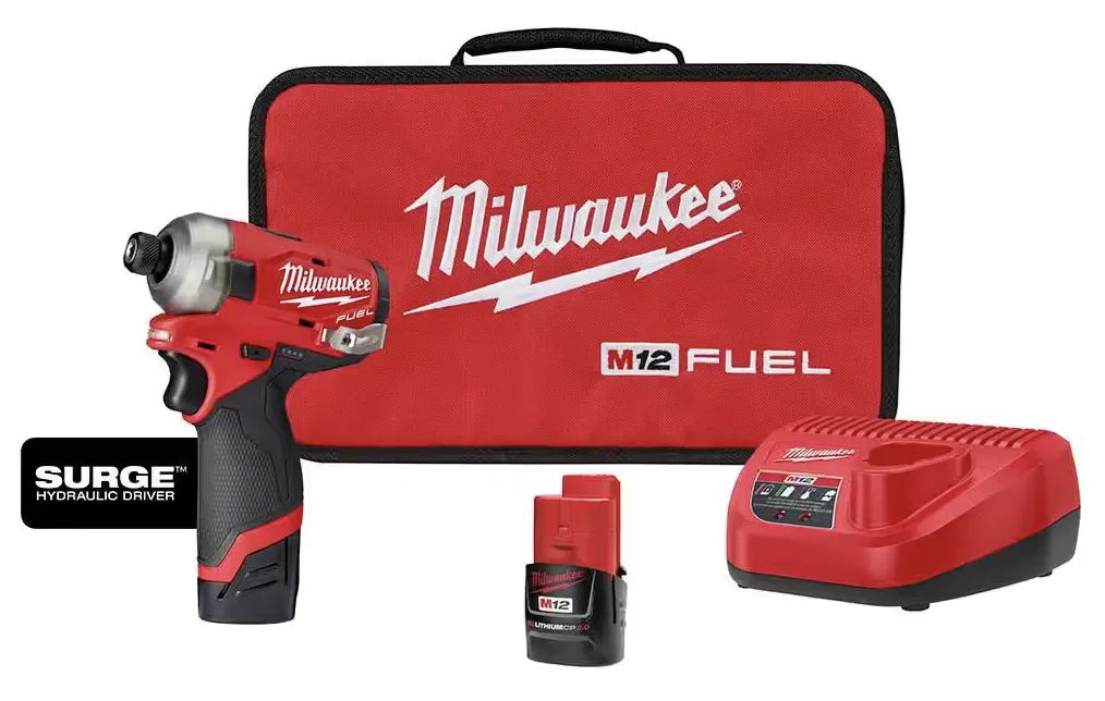 2551-22 Milwaukee M12 Fuel SURGE 1/4" HEX Impact Driver Compact Kit