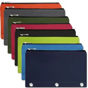 3 Ring Binder Pencil Case - 8 Colors