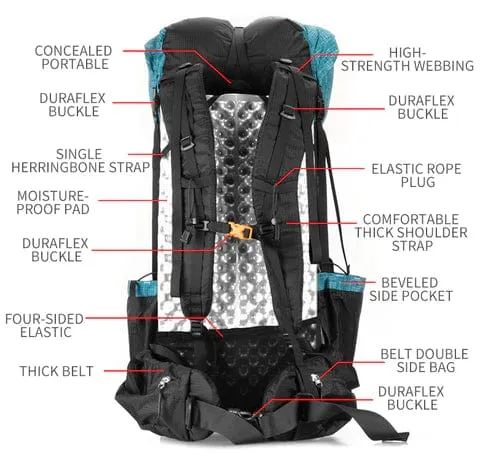 3F UL GEAR - TrekLite Pro Ultralight Adventure Backpack