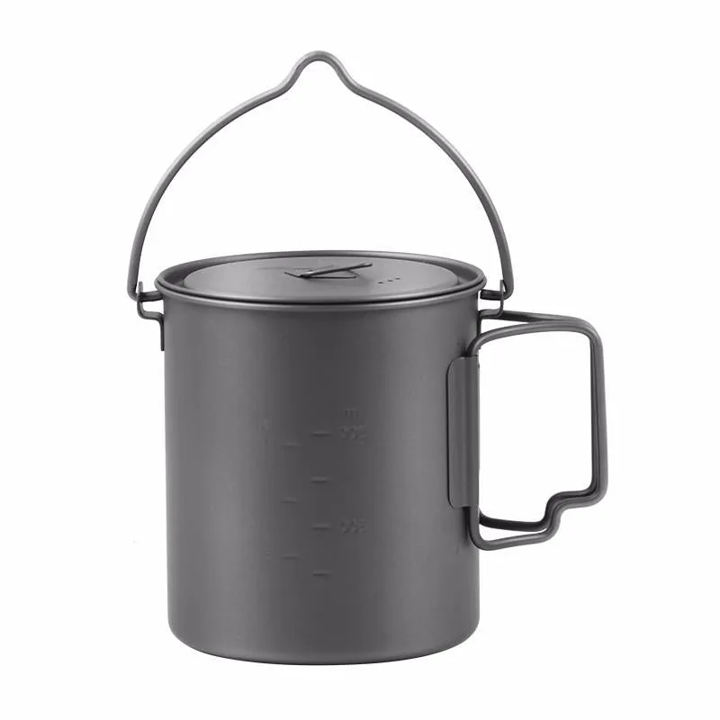 750ML TITANIUM CAMPING POT