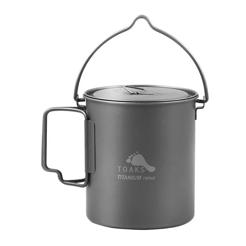 750ML TITANIUM CAMPING POT