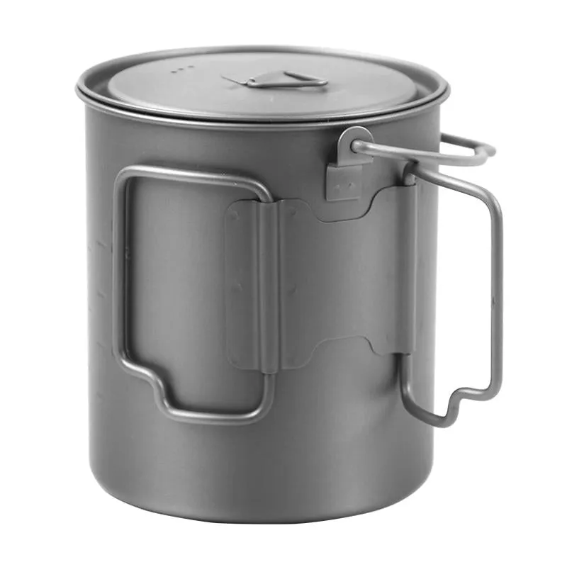 750ML TITANIUM CAMPING POT