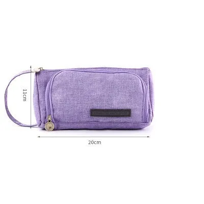 A Pencil Case Multifunctional Large Capacity Cotton and Linen Pencil Bag Pencil Case