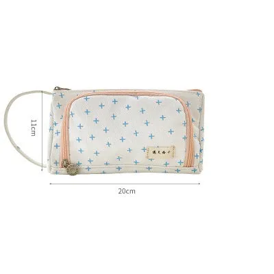 A Pencil Case Multifunctional Large Capacity Cotton and Linen Pencil Bag Pencil Case