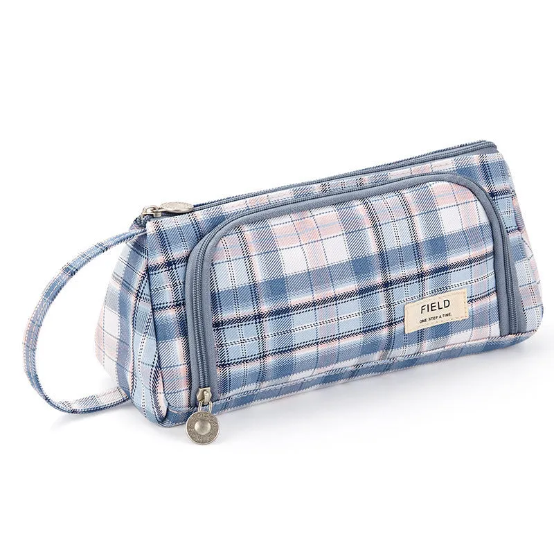 A Pencil Case Multifunctional Large Capacity Cotton and Linen Pencil Bag Pencil Case