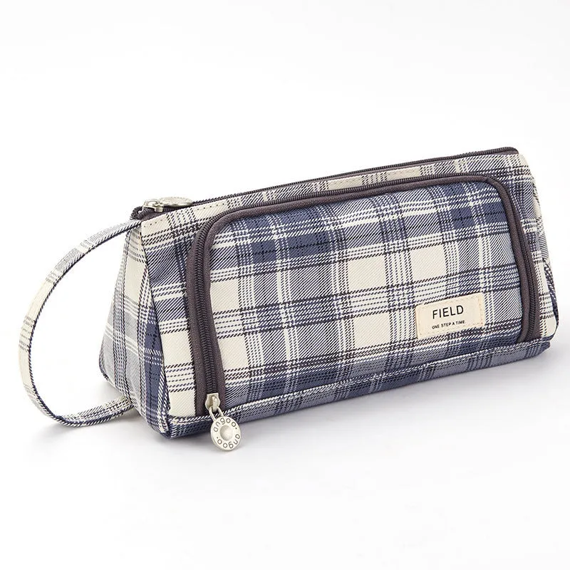 A Pencil Case Multifunctional Large Capacity Cotton and Linen Pencil Bag Pencil Case