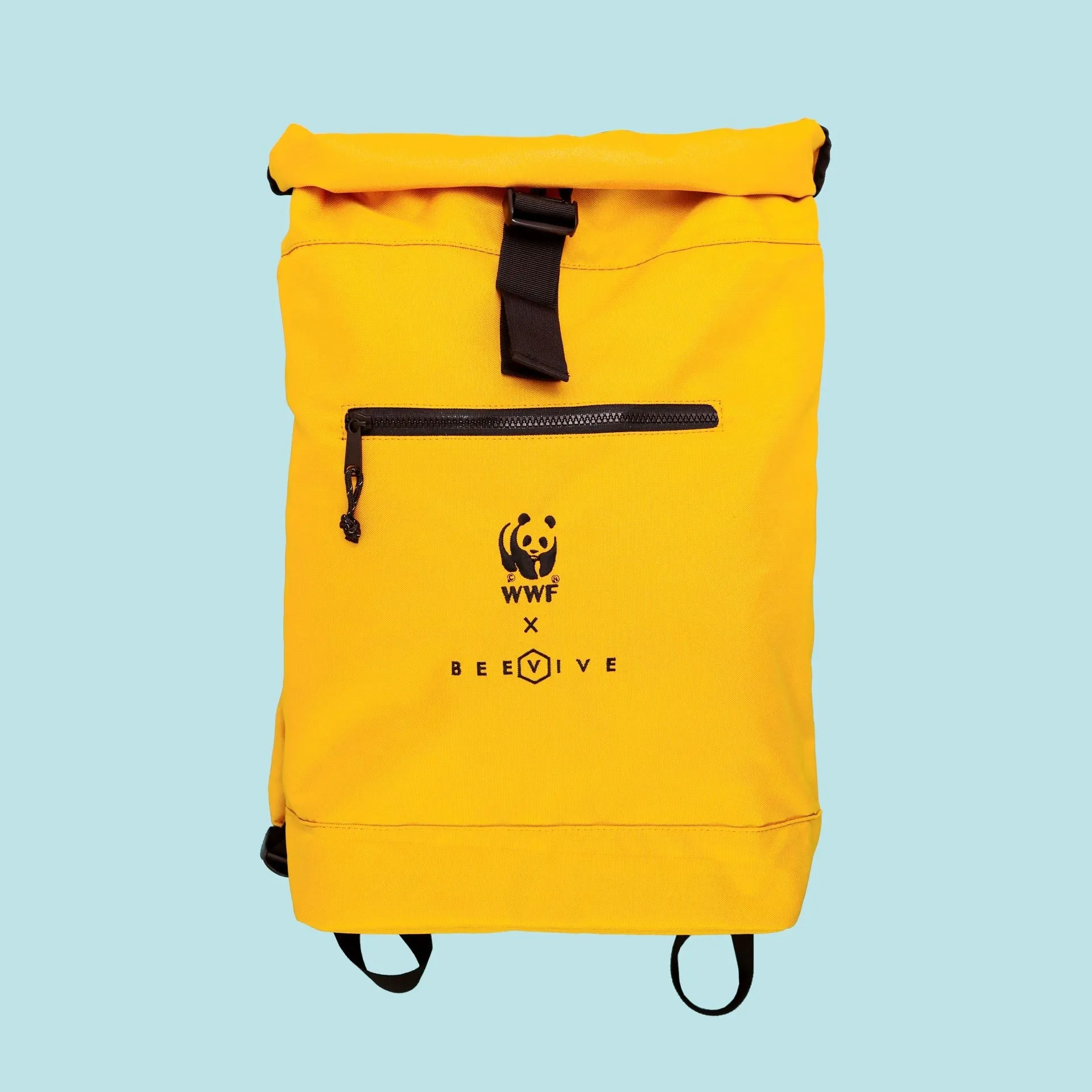 Adventure Recycled Roll-top Backpack - Yellow