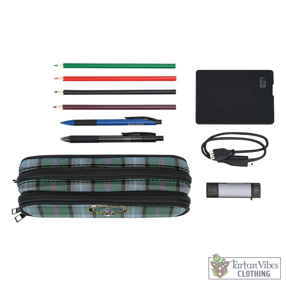 Alexander of Menstry Hunting Tartan Pen and Pencil Case with Family Crest