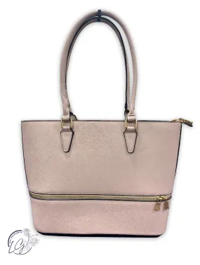 All Day Zipper Tote in Blush