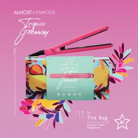 Almost Famous 0.5" Tropico Getaway Mini Travel Flat Iron Designer Bag