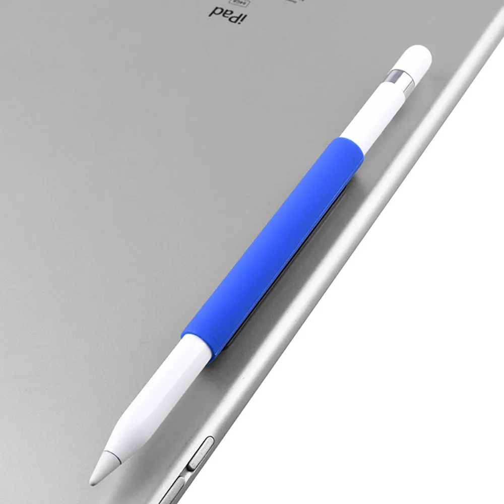 AMZER Magnetic Sleeve Silicone Holder Grip Set for Apple Pencil - Blue