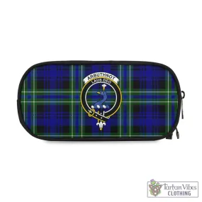 Arbuthnot Modern Tartan Pen and Pencil Case with Family Crest