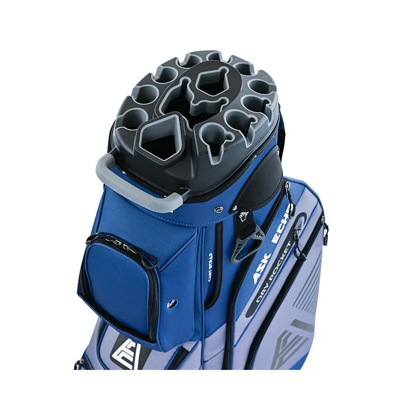 Ask Echo 2024 T-LOCK 14 Way Organizer Dividers Golf Soundless Cart Bag / NavyGrey