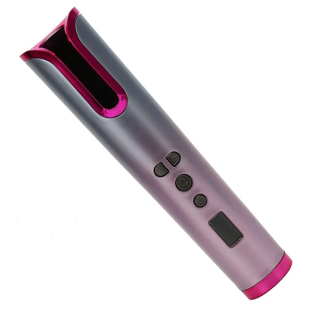 Automatic Hair Curler Wireless Rotating Curling Iron Portable LED