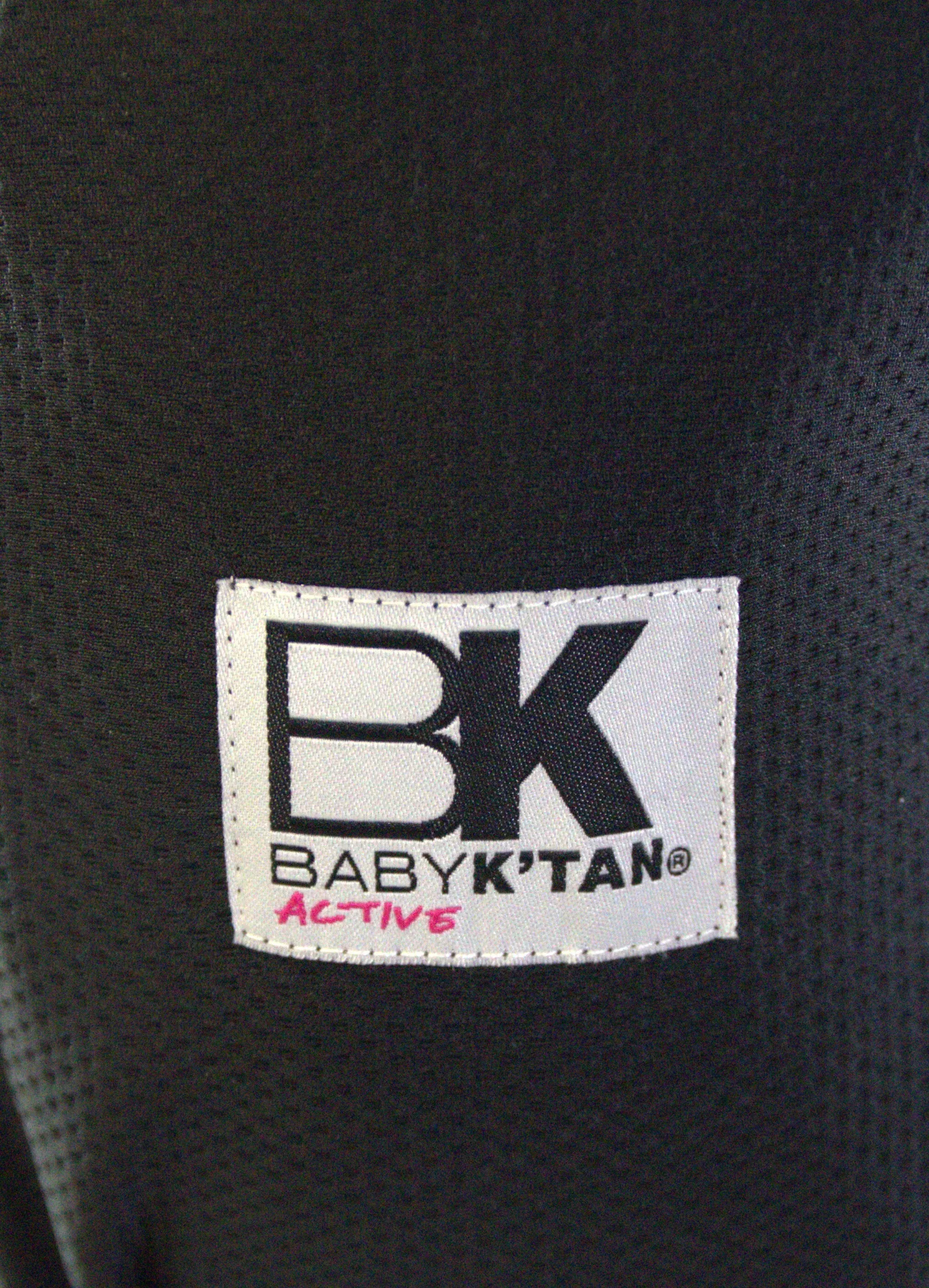 Baby K'tan Active Oasis Baby Carrier - Black/Grey - XXS