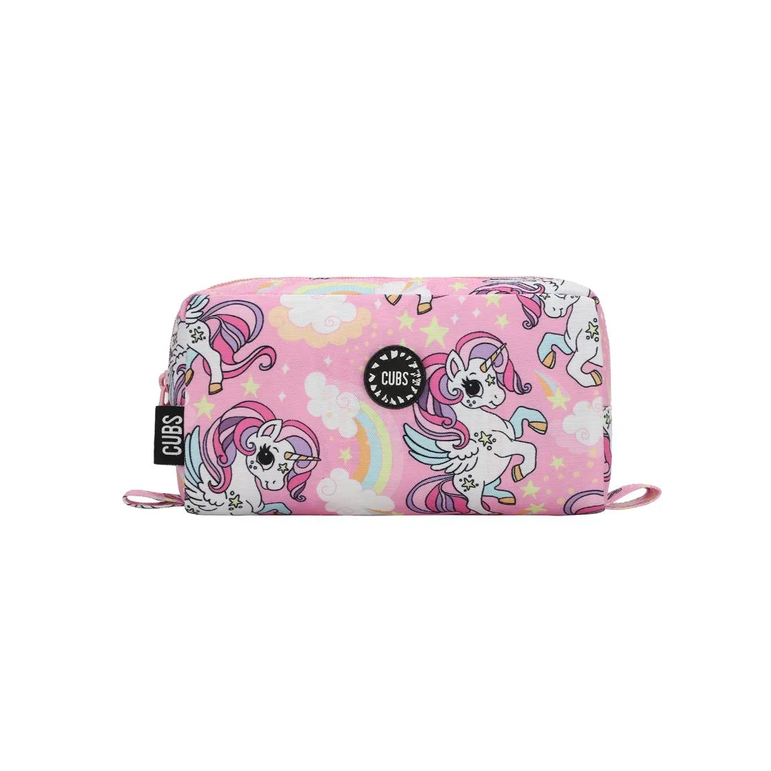 Baby Pink Unicorn & Rainbows Pencil Case