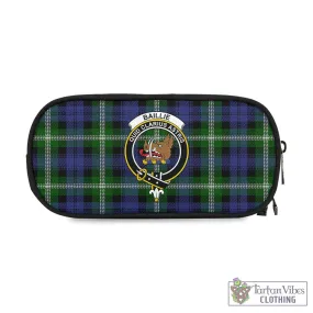 Baillie (Bailey) Tartan Pen and Pencil Case with Family Crest