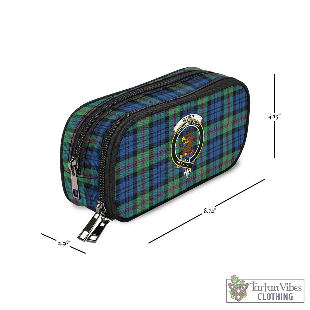 Baird Ancient Tartan Pen and Pencil Case with Family Crest