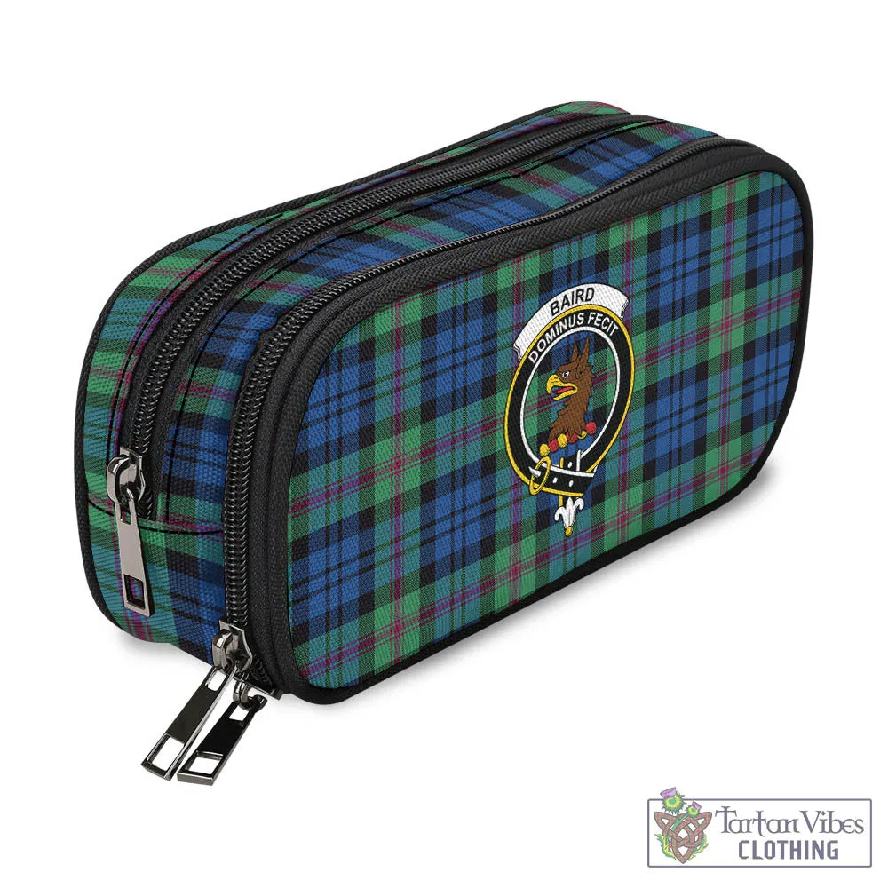 Baird Ancient Tartan Pen and Pencil Case with Family Crest