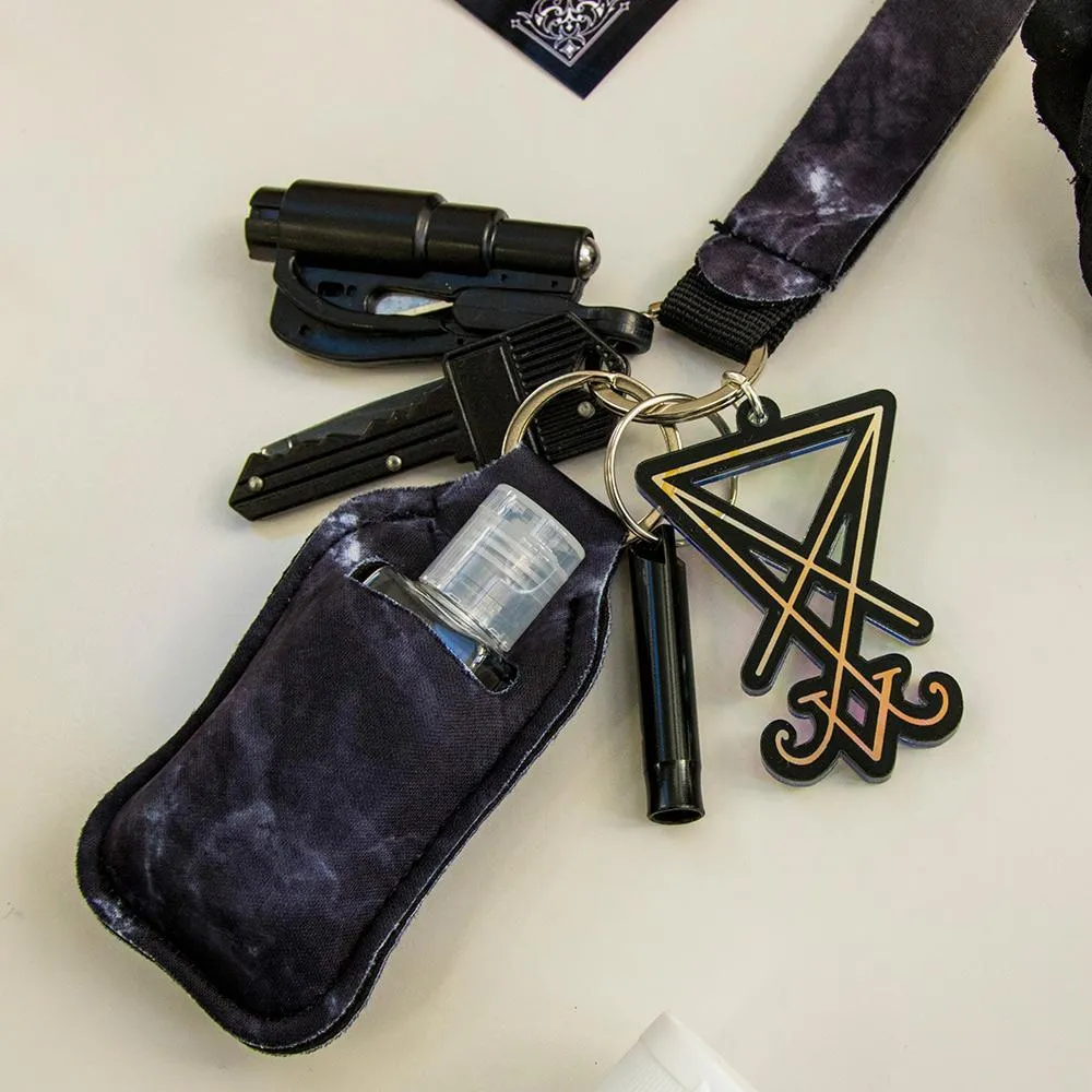 Bee Safe Witch Utility Keychain | Lucifer Sigil