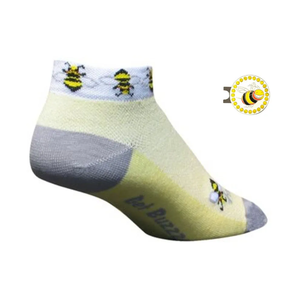 Bees Women's Golf Sock With Ball Marker