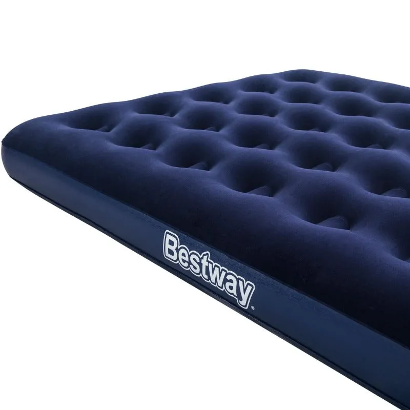 Bestway Double Flocked AirBed With Electric Pump