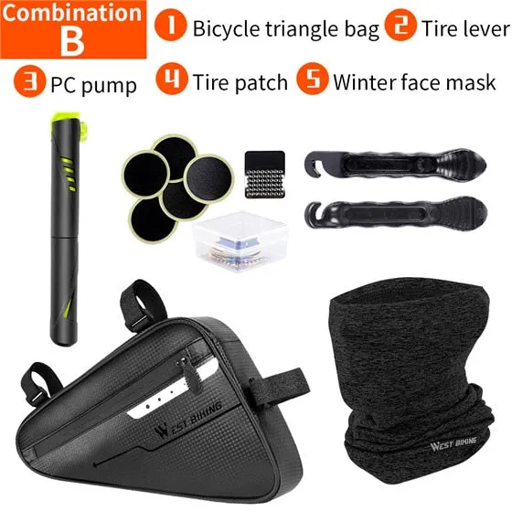 Bicycle Tools Kit Include Bike Pump Bag Tools Outdoor Cycling Equipment