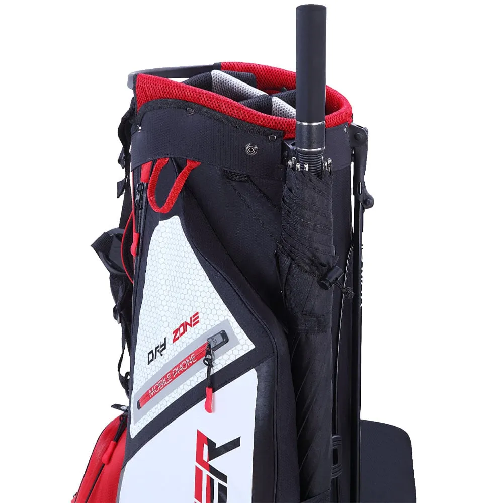 Big Max Dri-Lite Feather Stand Bag - Red/Black/White