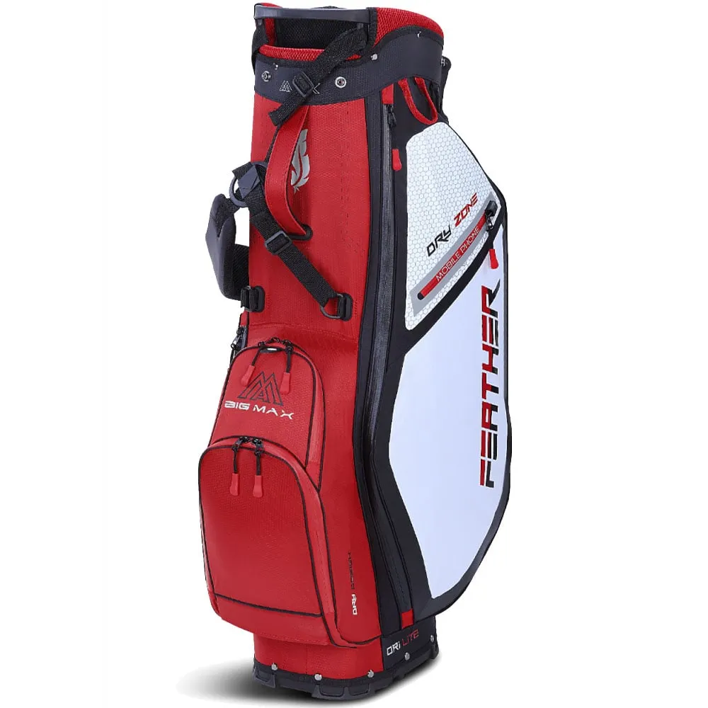 Big Max Dri-Lite Feather Stand Bag - Red/Black/White