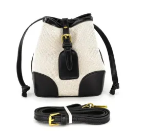 Black Mini Bucket Bag