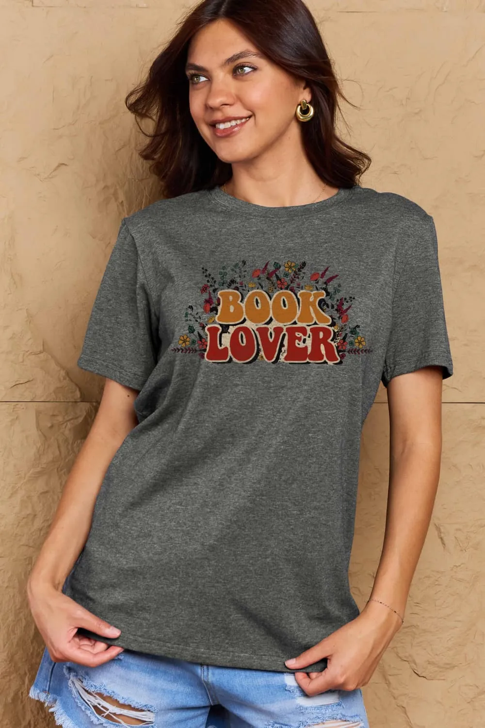 BOOK LOVER Graphic Cotton Tee