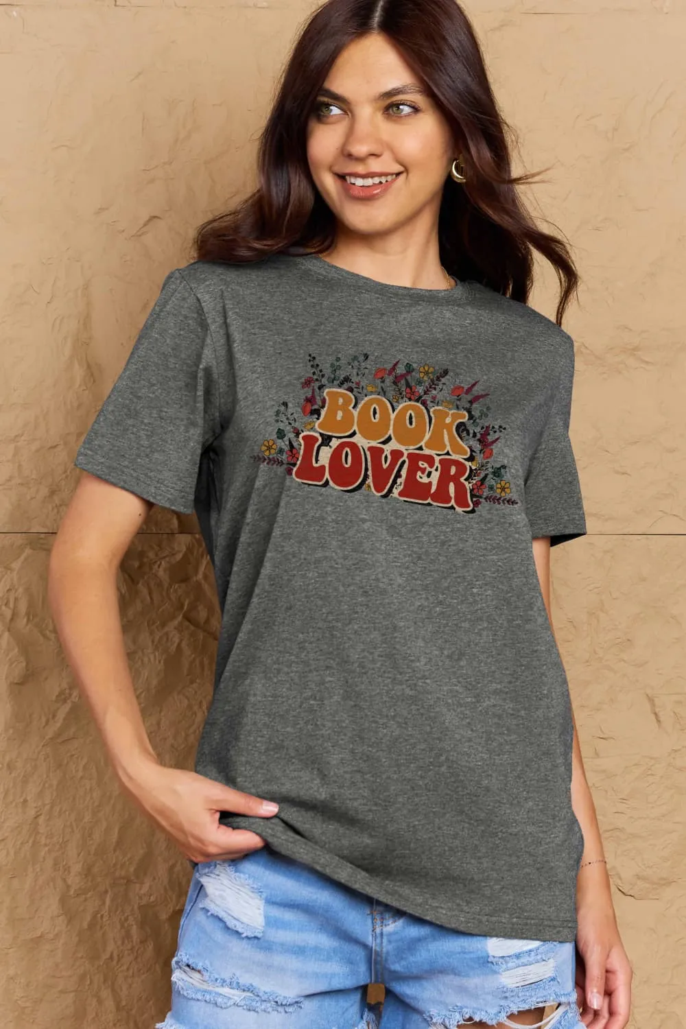 BOOK LOVER Graphic Cotton Tee