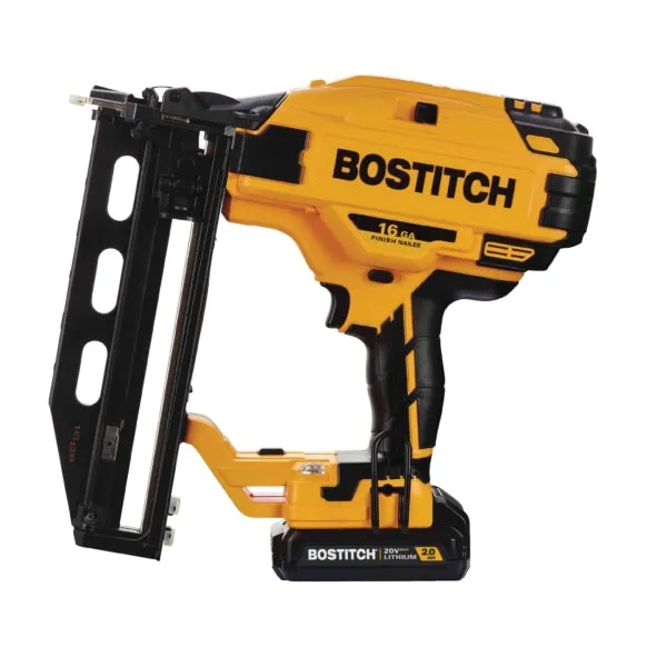 Bostitch BCN662D1 Finish Nailer Kit, Battery Included, 20 V, 2 Ah, 100 Magazine, 16 ga Nail