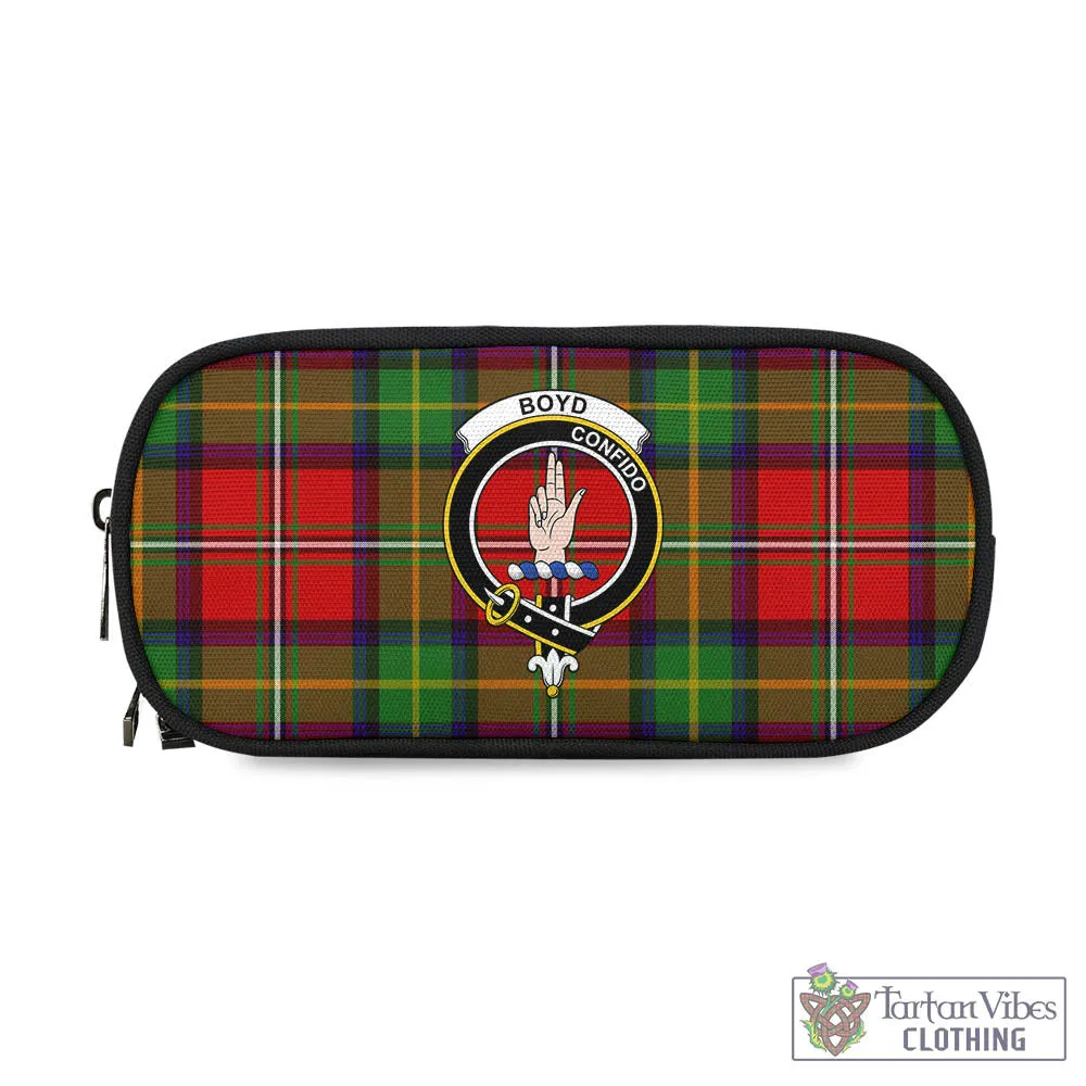 Boyd Tartan Pen and Pencil Case with Family Crest