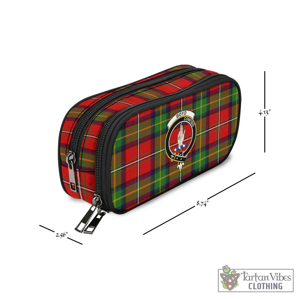 Boyd Tartan Pen and Pencil Case with Family Crest