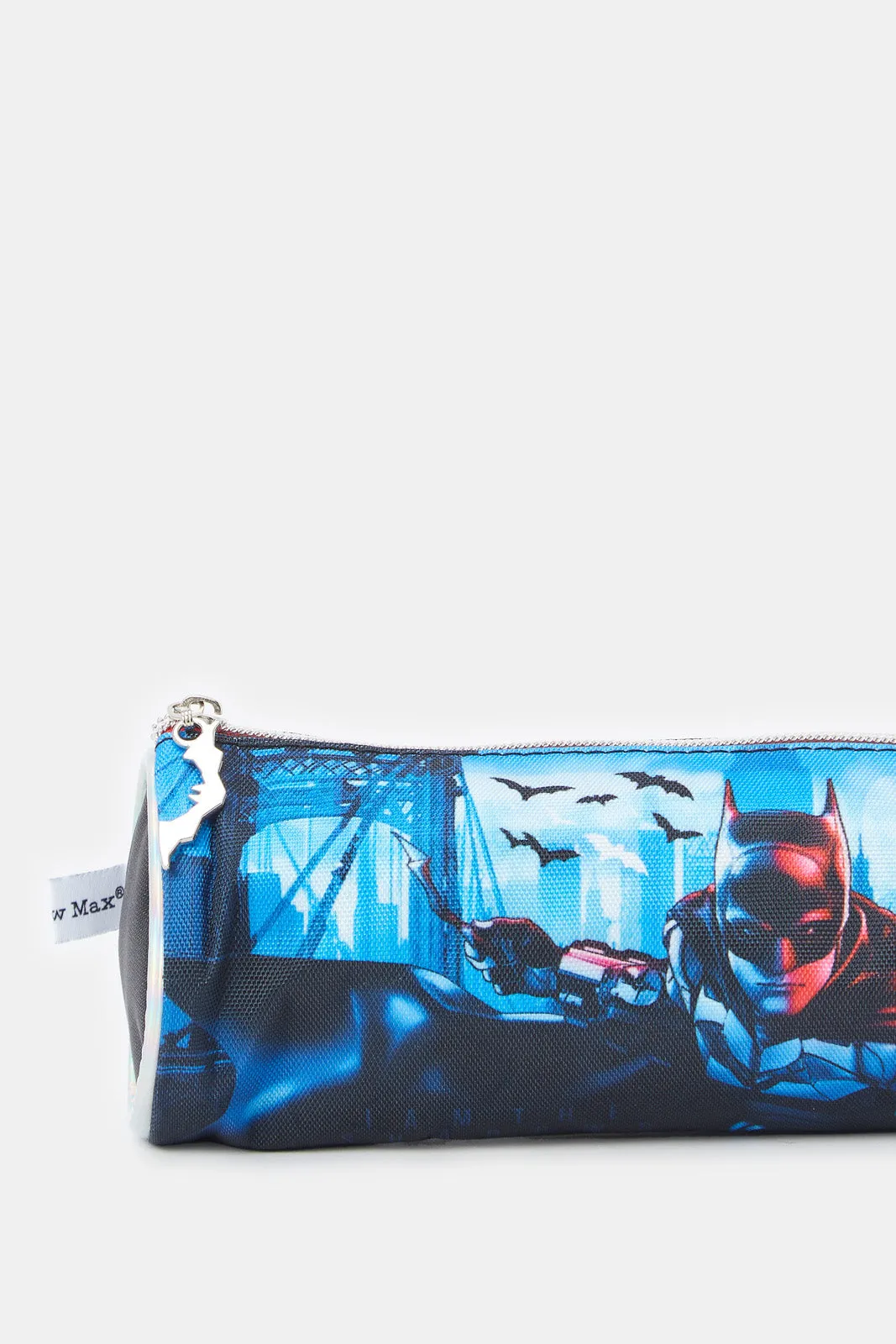 Boys Red And Black Batman Print Pencil Case