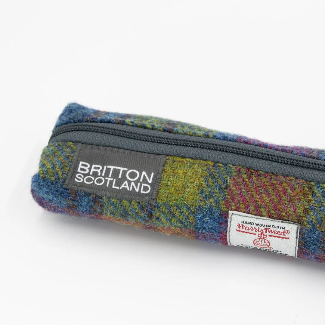 Britton Scotland Handmade Harris Tweed Slim Pencil Case