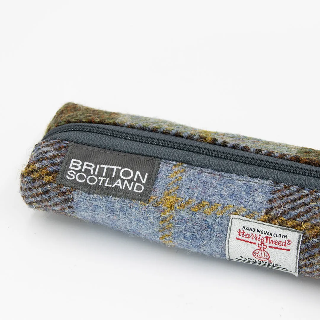 Britton Scotland Handmade Harris Tweed Slim Pencil Case