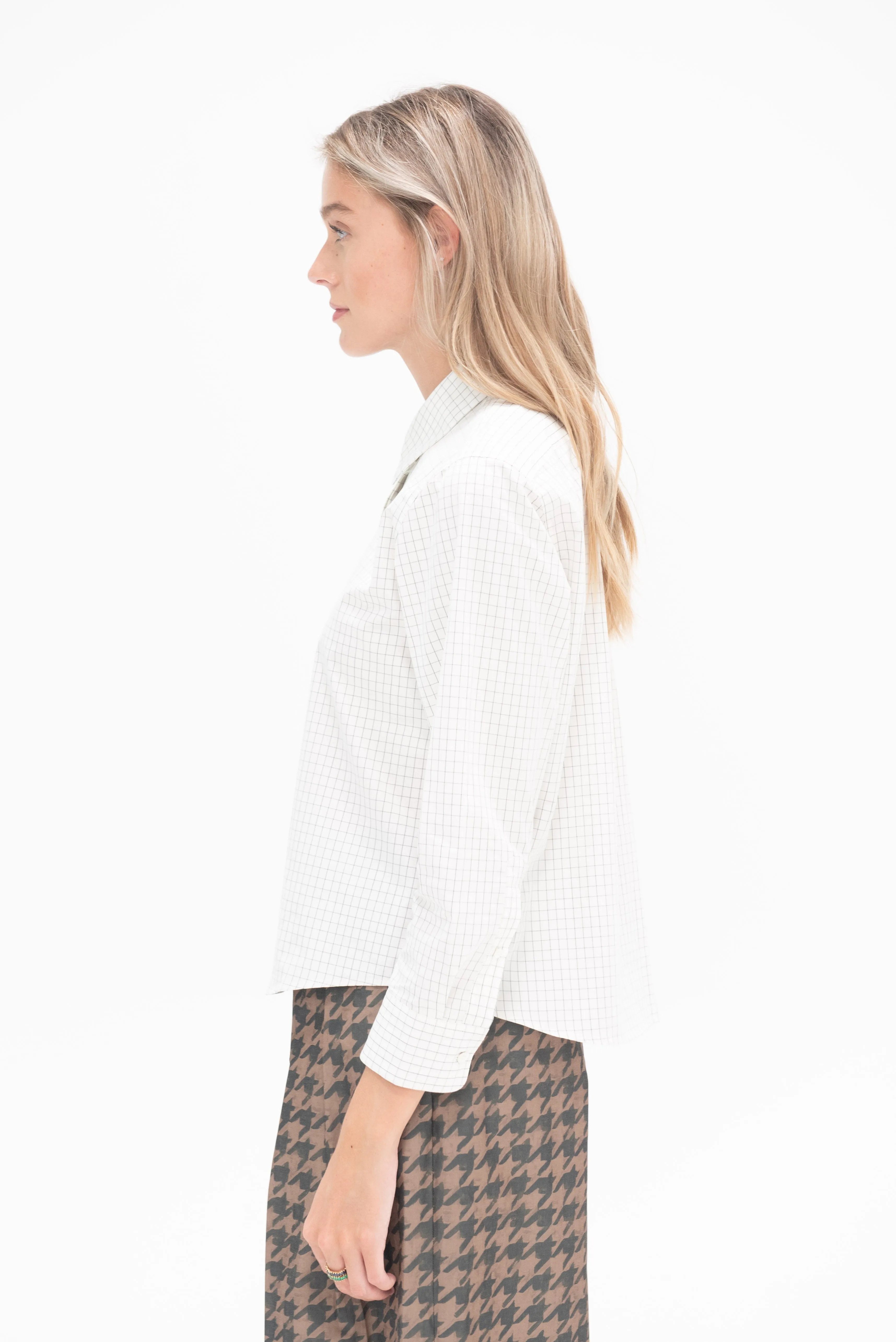 Button-Down Top, Off-White