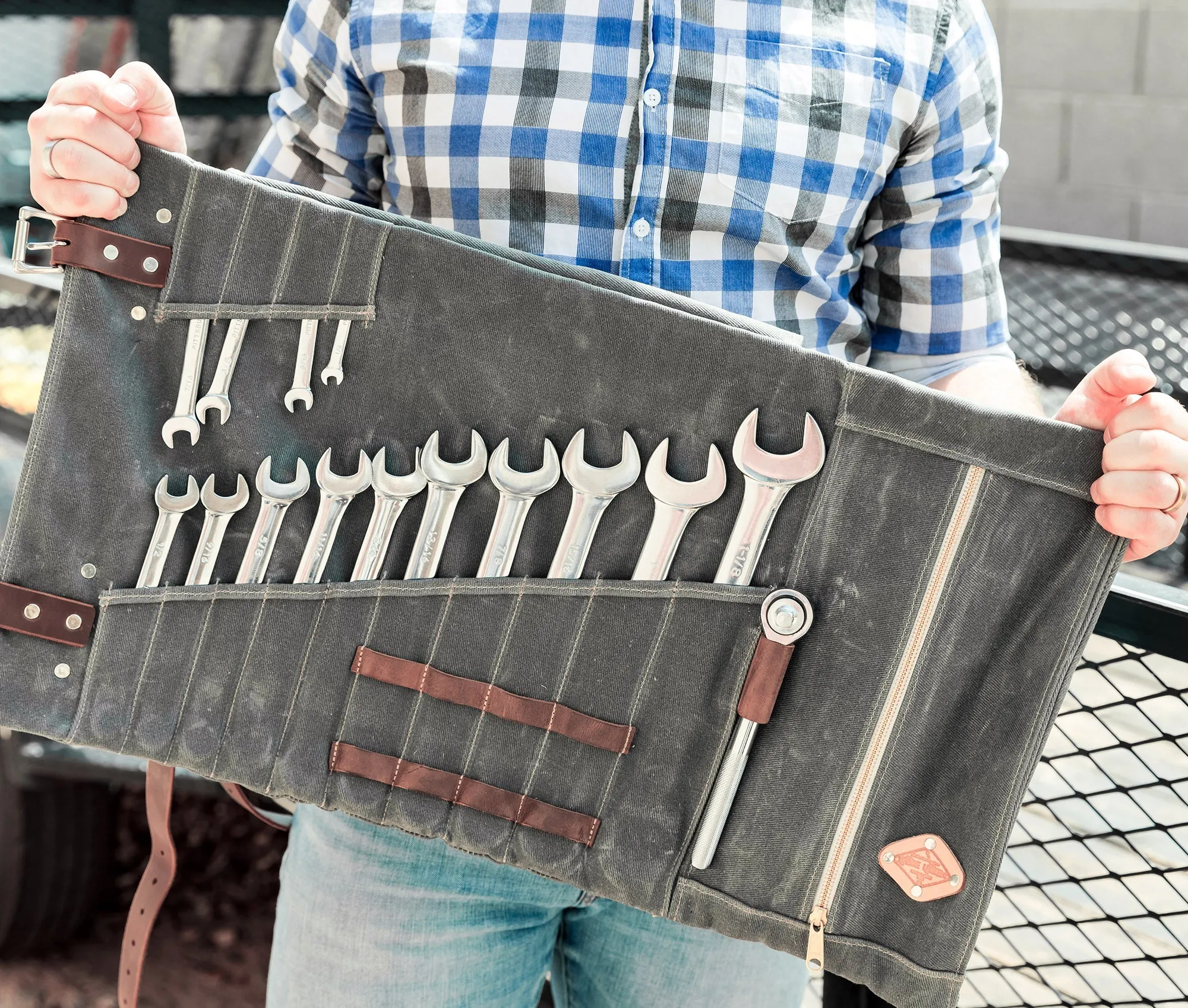 Canvas Tool Roll by Lifetime Leather Co