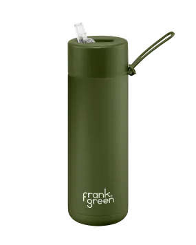 Ceramic Reusable Bottle 20oz 595ml - Khaki