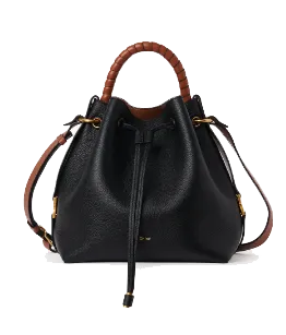 CHLOE MARCIE BUCKET BAG BLACK