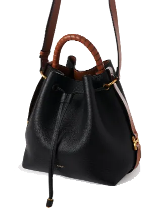 CHLOE MARCIE BUCKET BAG BLACK