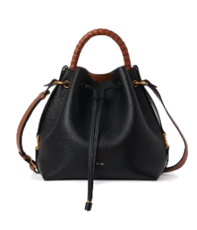 CHLOE MARCIE BUCKET BAG BLACK