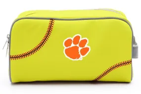 Clemson Tigers Softball Toiletry and Cosmetics Bag