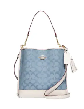 Coach Mollie Bucket Bag 22 In Signature Chambray